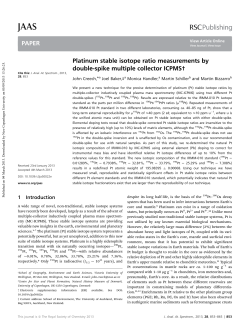 Platinum stable isotope ratio measurements by double