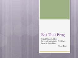 "Eat That Frog"