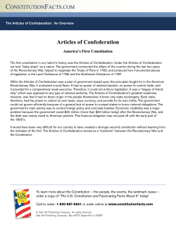 Articles of Confederation