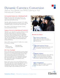 a Dynamic Currency Conversion brochure