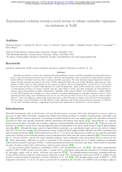 Experimental evolution reveals a novel avenue to release