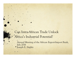 Can Intra-African Trade Unlock Africa`s Industrial Potential?