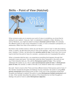 Skills &ndash; Point of View (Hatchet)
