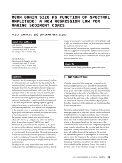 Mean grain size as function of spectral amplitude: a new regression