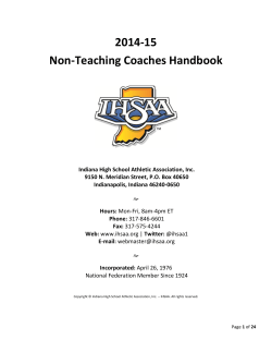 2014-15 Non-Teaching Coaches Handbook