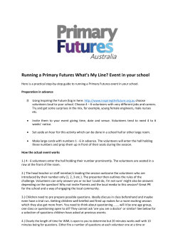 Easy steps to running a Primary Futures `What`s my Line" event