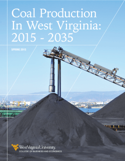 Coal Production In West Virginia: 2015