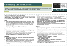 Safe laptop use for students - NSW Department of Education