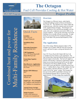 Fact Sheet - Octagon - CHP - NYSERDA DG/CHP Integrated