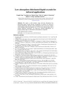 Low absorption chlorinated liquid crystals for