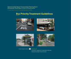 Draft Bus Priority Treatment Guidelines