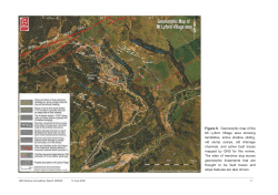 Figure 6. Geomorphic map of the Mt Lyford Village area showing