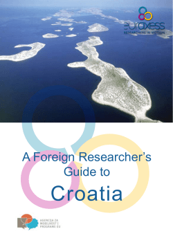 A Foreign Researcher`s Guide to Croatia