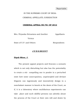 Mrs Priyanka Srivastava and Another vs State of UP and Others