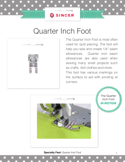 Quarter Inch Foot