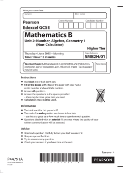 Paper - Revision Maths