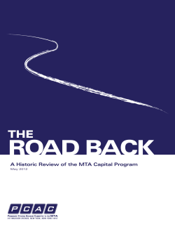 A Historic Review of the MTA Capital Program