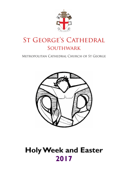 Holy Week and Easter 2017 - St George`s Cathedral, Southwark