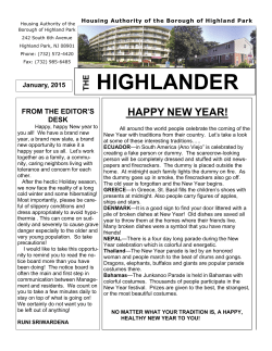 January 2015 - Highland Park Housing Authority