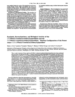 1-( 1-Phenyl-2-methylcyclohexy1)piperidines and the