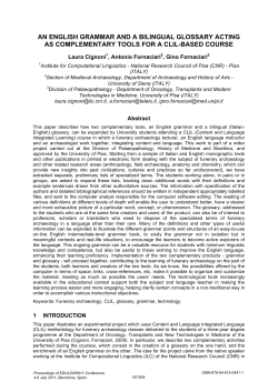 an english grammar and a bilingual glossary acting