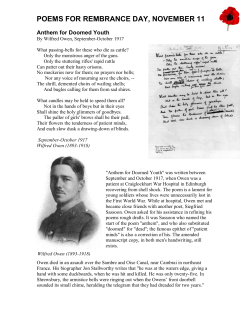 Anthem for Doomed Youth