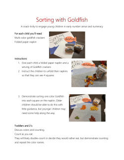 Sorting with Goldfish