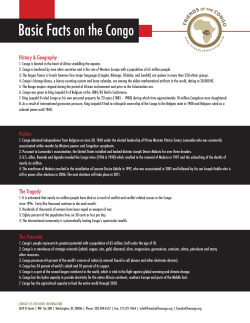 Congo Fact Sheet