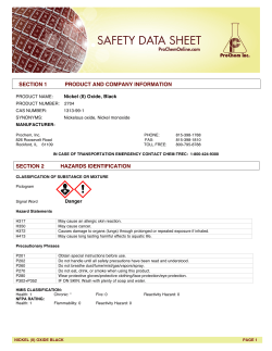 SECTION 1 PRODUCT AND COMPANY INFORMATION SECTION 2