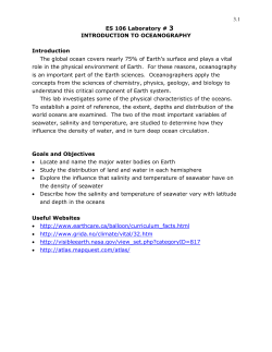 Lab 3 Intro to Oceanography