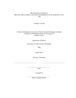 THE POLITICS OF PIRACY: PIRATES, PRIVATEERS