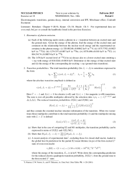 Exercise 10 - Course Pages of Physics Department