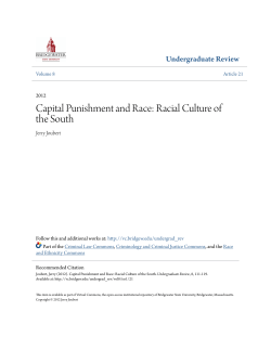 Capital Punishment and Race: Racial Culture of the South