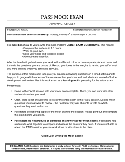 PASS MOCK EXAM
