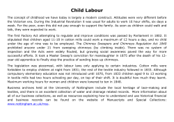 Child Labour - University of Nottingham