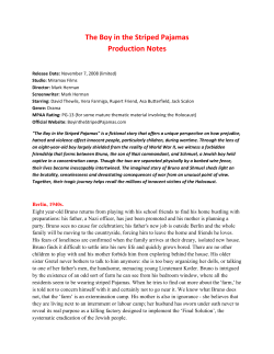 The Boy in the Striped Pajamas Production Notes