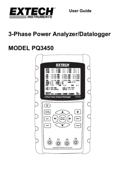 3-Phase Power Analyzer/Datalogger MODEL PQ3450