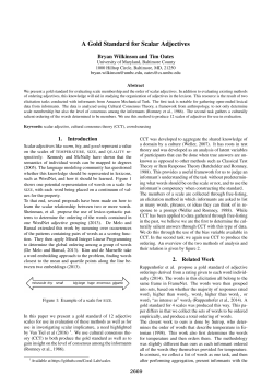 A Gold Standard for Scalar Adjectives