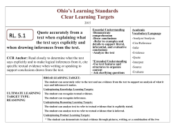 Fifth Grade Reading Literature