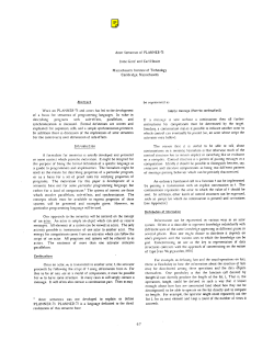 Actor Semantics of PLANNER-73