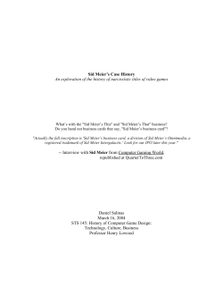 Sid Meier: More than just a brand