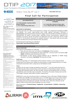 and distribute the final Call for Participation in pdf
