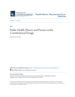 Public Health Theory and Practice in the Constitutional