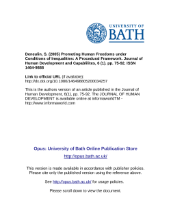 - University of Bath Opus