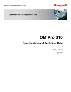 OM Pro 310 Specification and Technical Data