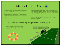 Mensa, the high IQ society, welcomes people from every walk of life