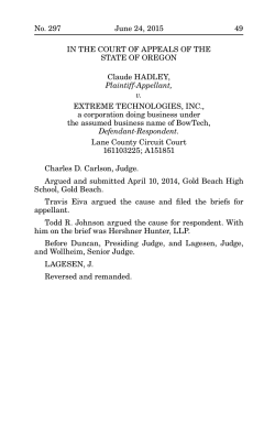 (A151851) Hadley v. Extreme Technologies, Inc.