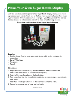 Make-Your-Own Sugar Bottle Display