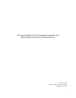 Governance Without Control - UChicago Voices