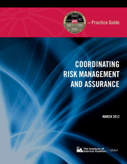 Coordinating Risk Management and Assurance
